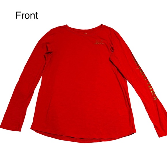 Vineyard Vines girl’s Large Graphic Tee Foil Vintage Whale Slub size L 14 - Picture 2 of 7